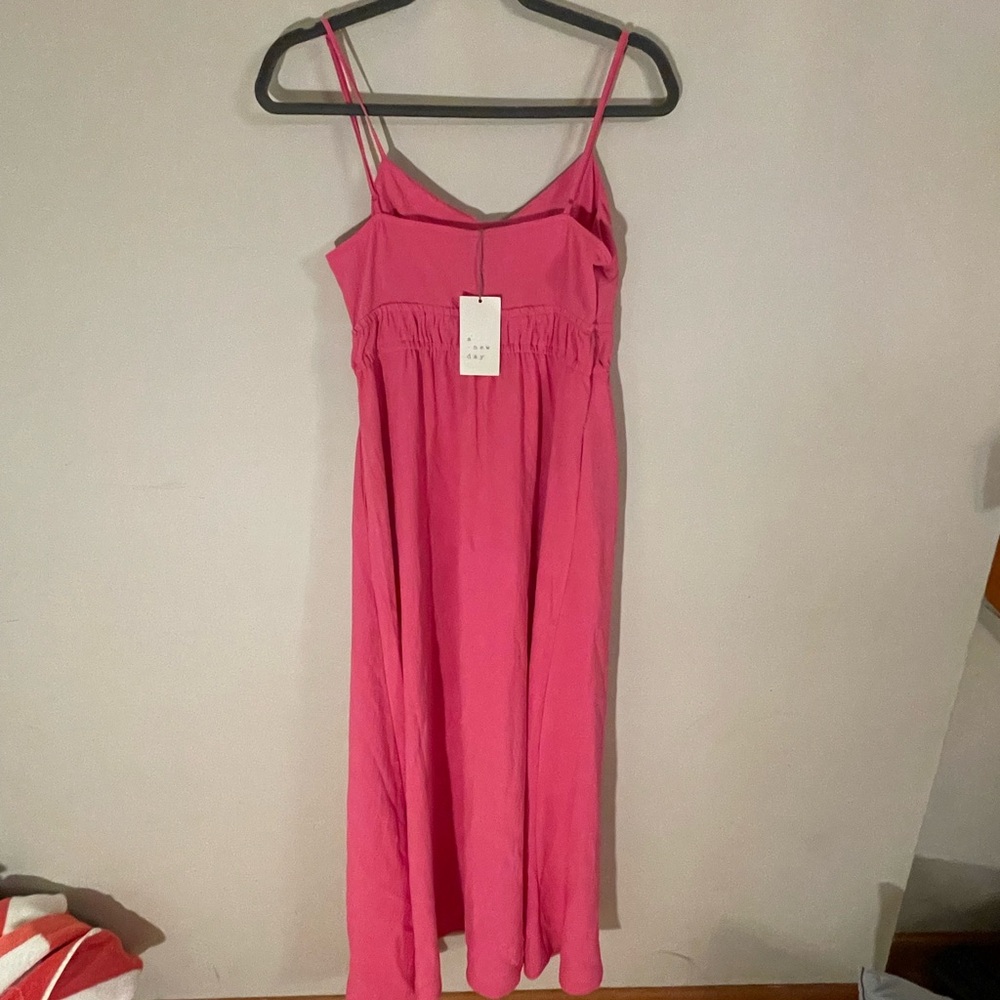 A New Day Vibrant Pink Dress - Picture 2 of 4